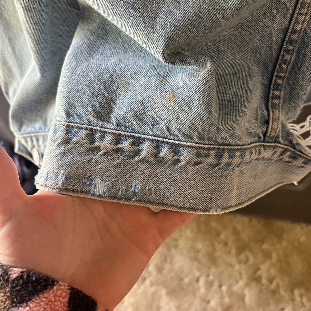 American Eagle Outfitters Light Blue Jean Jacket - Picture 7 of 8